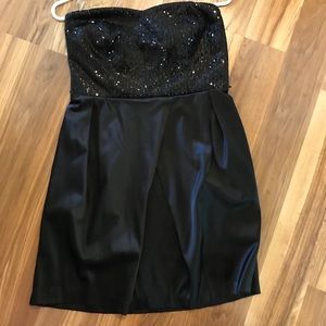 3 FOR $25 DEAL. Short black dress with sequins.
